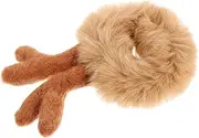 HONITANO Creative Christmas Ear Hair Tie Plush Cartoon Antler Hair Band for Stylish Ponytail Holder Comfortable Durable for Parties Festive Occasions