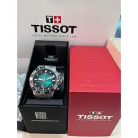 在飛比找蝦皮購物優惠-Tissot seastar 1000 綠面 三眼石英錶 鋼