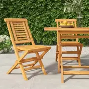 Folding Garden Chairs 2 pcs 47x63x90 cm Solid Wood Teak