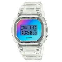 在飛比找蝦皮商城優惠-【CASIO 卡西歐】G-SHOCK 仲夏天空彩虹玻璃方形電