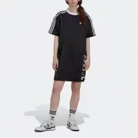 在飛比找Yahoo奇摩購物中心優惠-adidas 洋裝 女款 運動洋裝 長版上衣 三葉草 國際碼