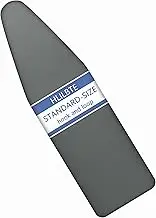 HLILBTE Ironing Board Cover, Silicone Coating,Full Size Scorch Resistant Padding, Elastic Edge, Heavy Duty Iron Pad Covers 4 Layers Standard Boards Size 15x54 Inch, Grey