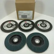 3M 55416 Abrasive Flap Disc 566A Type 29, 7" X 7/8" 80 Grit QTY (5) Disc