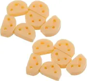 LOLIPPYY Guitar String Bridge Beads Strap Lock Button 3 Hole Design Guitar Strap Lock Button Parts Nylon String Bridge Beads Fasteners