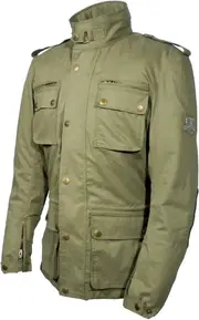 Bores B-69 Military Olive Motorcycle Textile Jacket, green, Size 2XL for Men