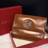 在飛比找蝦皮購物優惠-【哈極品】二手品《CARTIER 經典棕色全皮亮面 美洲豹L