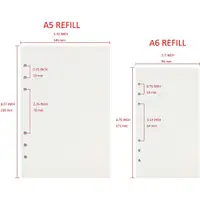 在飛比找蝦皮購物優惠-A5/a6 6 孔規劃器/組織器補充裝,每包補充裝,每包 9