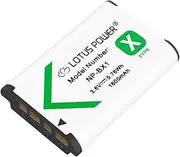 LOTUS POWER 1600 mAh NP-BX1 Battery, Replacement NP BX1 Battery NPBX1 Compatible with Sony DSC-RX100 II / RX100 V / RX100 VII/DSC-HX80 / FDR-X3000 / HDR-AS100V (1 Battery)