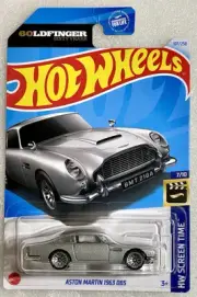 Hot Wheels Aston Martin 1963 DB5 James Bond Goldfinger HW Screen Time 7/10