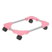 Mobile CPU Stand, Adjustable Computer Tower Stand with 4 Locking Pink