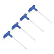 4pcs 5mm Hex Key T-Handle Dual End Wrench Spanner, Metric CR-V Steel