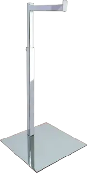 L-SHAPED SINGLE ARTICLE DISPLAY STAND - COUNTER TOP - CHROME FINISH - CSR-HB