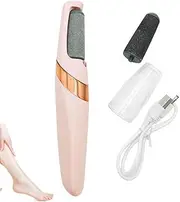 Portable Electric Foot File Hard Skin Remover, 2-in-1 Foot File Epilator, Waterproof Dead Skin Remover for Feet, for Dry Dead Skin Cracked Heels Calluses,Removes Dry Skin for Smoother Feet