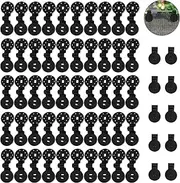 Shade Cloth Plastic Clips,TuoYi 60pcs Round Heavy Duty Lock Grip Greenhouse Shade Cloth Fixing Clip for Shade Nets, Patio Mesh Tarpaulins, Garden Shades, Bird Netting, Shade Fabric Accessories