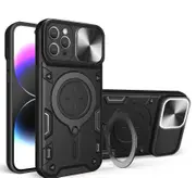 For iPhone 11 Pro Case, Magnetic Support Car Mount Magnetic Military Shell - Black