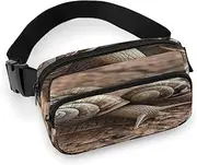 [YTLKGFP] Waist Pack Two Snails Pattern Printed Butt Pack Fanny Pack Hip Bum Bag for Workout Traveling Casual Running Hiking Cycling, Two Snails Pattern, 7.9 X 5.1 in