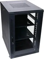 HCC 18RU 800mm Deep Free Standing Cabinet 19 Inch Server Rack Data Network Comms 18U 19”, Black (RF-18R-60x80-CL)