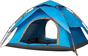 Dome Tents for 2-3 Person Family, Instant Pop Up Camping Tents with Sun Shelters, Easy to Install, for Camping Hiking Outdoor Activities Blue