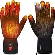 Electric Heated Gloves, Ideal Hand Wear for Arthritis Sufferers, Ultra-Thin and Touch-Screen Compatible, Perfect for Skiing, Riding, Hiking, Cycling, Hunting - Lightweight Hand Warmers
