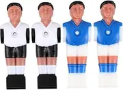 GALPADA 4pcs Durable Table Soccer Player Figures Foosball Accessory for Family Fun Enhances Coordination Communication for Table Football Games
