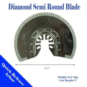 Diamond Semi Round Blade Oscillating Multi Tool For Fein Bosch Dremel Dewalt 18V