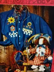 23" Doll & Shirt Appliques Blueberry Grove Annabelle McBean P104 Craft Pattern