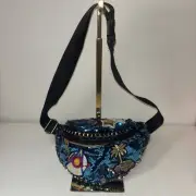 Belt Bag Fanny Pack Unisex Patches Sequins Embellished Chain Funky One Of Kind
