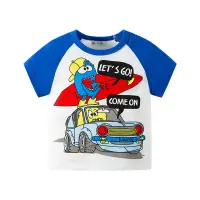 在飛比找蝦皮商城優惠-90-140CM 短袖上衣 童裝夏季童裝卡通印花兒童短袖T恤