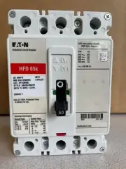 HFD3050L -Eaton Cutler-Hammer 50 Amp 3 Pole 600 Volt Molded Case Circuit Breaker