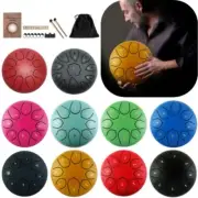 6 inch Steel Tongue DrumPan Tank Drum with Bag 8/11 Tune Musical Instrument Hand