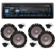Alpine UTE-73BT Bluetooth Receiver & Alpine SXE-1751S 6.5" Speakers - No CDs