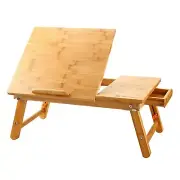 Laptop Desk Nnewvante Table Adjustable Bamboo Foldable Breakfast Serving Bed ...