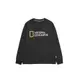 【National Geographic】FINUS BIG LOGO LONG SLEEVE ROUND 男女 長袖上衣 炭灰-N213UTS020193