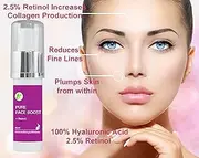 100% Hyaluronic Acid + 2.5% Retinol Anti Ageing Plumping Serum Australian Made (60 ml)