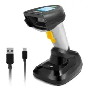 Barcode Scanner Wireless 1D CCD, Bar Code Reader with Smart Charging Base Sta...