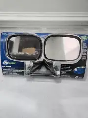 K- Source 1600 Fit System Car Mirror with Ratchet Mount- Silver 2ct