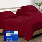 Pure Split King Size Cotton Bed Sheets Set (King Split,1000 Thread Count) Bur...