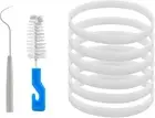 6 Pack Rubber Gaskets Replacement Seal 3.94 Inch for Nutri Ninja Blender Replace