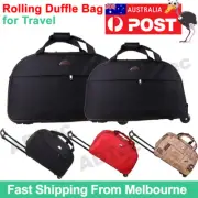 Rolling Duffle Trolley Bag Travel Tote Carry-On Luggage Wheeled Suitcase S L