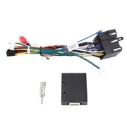 Car Android Radio CANBus Cable Power Wiring Harness Socket Adapter with CAN Bus Decoder for Alfa Romeo 147 159 Black