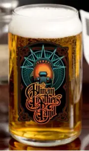 Allman Brothers Band (Liberty) Rock and Roll - 16oz Pint Beer Can Glass Barware