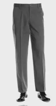 $58 Dockers 29X32 29 x 32 Mens Dress Pants NO WRINKLES FLAT Grey Gray