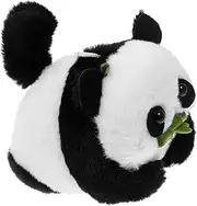 Totority Adorable Bag Pendant Backpack Pendant Plush Keychain Fashionous Tail Wagging Panda Random Style