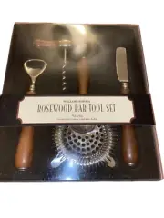 Williams-Sonoma Rosewood Bar Tool Set—New Old Stock