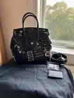 Authentic Blue Ralph Lauren Collection Ricky Satchel Patchwork Denim 33 NWT