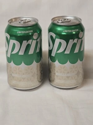 〽️ New Limited Edition Rare Sprite Vanilla Frost Lemon Lime Soda 2-12oz Cans