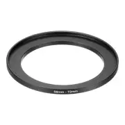 58mm Male 72mm Female Step Up Ring Adapter for ND IR DSLR, Black