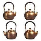 Copper Teapot Coffee Pot Induction Cooker Anti Scalding Handle Copper Tea Kettle