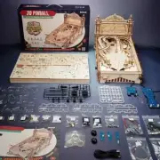 Handmade Wooden Pinball Machine DIY Kit Classic Arcade Game Retro Entertainment
