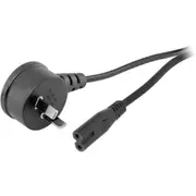 DOSS 720ACR Flat Mains Figure-8 Lead - 2M Iec-C7 Cord Right Angle Plug Right-Angle Plug FLAT MAINS